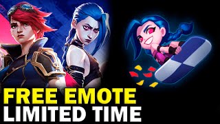 FREE Arcane Jinx Emote  Limited Time Collab  League of Legends [upl. by Mcquillin]