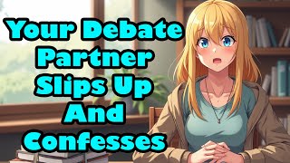 Your Debate Partner Accidentally Confesses F4M Confession ASMR [upl. by Guod]