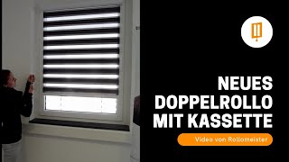 Rollomeister Neues Doppelrollo mit Kassette und eleganten Rollo Stoffen [upl. by Huppert]