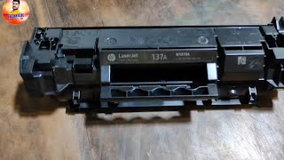 hp laserjet 137a toner cartridge refilling step by step [upl. by Anrat973]