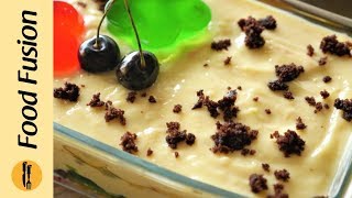 Fruit Custard Trifle Recipe By Food Fusion Eid Special Recipe [upl. by Adnah889]