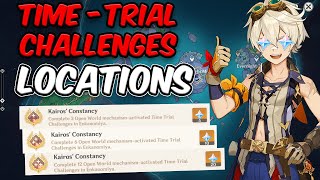 ALL 18 Time Trial Challenges in Enkanomiya FULL GUIDE  Get the Kairos Constancy Achievement [upl. by Rukna]