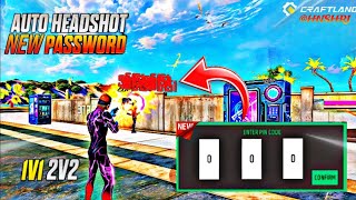 9 December PASSWORD CHANGED 😱1V12V2 Headshot craftland map code New Pass😱 [upl. by Ilario]