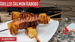 Grilled Salmon Kabobs  Salmon on a Stick [upl. by Shae158]