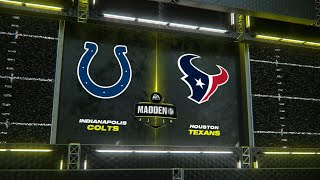 Madden 24  Indianapolis Colts  Houston Texans  AllTime Teams Week 2 [upl. by Arykat]