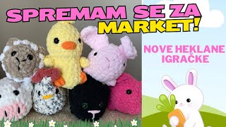 Šta heklam za prolećne markete nove šeme za heklanje i nove igracke 🐤🐮🐰🐷🐈 [upl. by Gone401]