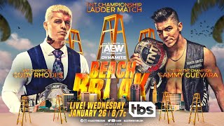 FULL MATCH  Cody Rhodes vs Sammy Guevara – TNT Title Ladder Match AEW Dynamite Jan 26 2022 [upl. by Sicular180]