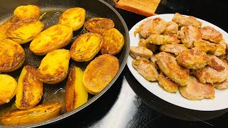 ￼Filetto di maiale con crosticina e patate in padella [upl. by Kantor808]