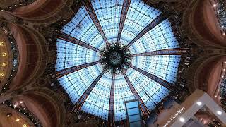 Galeries Lafayette A Complimentary Panoramic View of Paris [upl. by Innus]