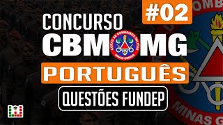 Concurso Bombeiros MG CFO  Português 02  Questões Fundep [upl. by Bandler73]