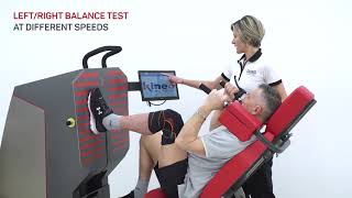 Isokinetic evaluation with Kineo Leg Press GLOBUS [upl. by Elvyn]