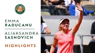 Emma Raducanu vs Aliaksandra Sasnovich  Round 2 Highlights I RolandGarros 2022 [upl. by Cy]