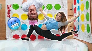 WE PLAYED TWISTER on ICE Sister vs Brother [upl. by Tinaret487]