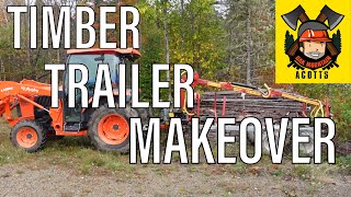 Kranman Hydraulic Timber Trailer Makeover E201 [upl. by Lohrman]