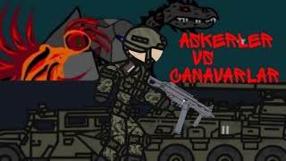 Askerler vs Canavarlar bölüm 5 [upl. by Ahsiekim]