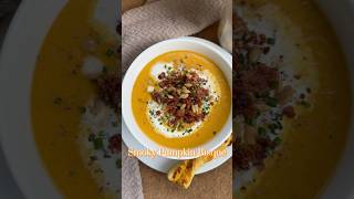 Smoked Pumpkin Bisque 🧡 Recipe in comments [upl. by Iramo]