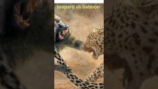 leopard vs baboon [upl. by Vaules]