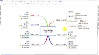 Create Weekly Plan with Mind Map and Planner [upl. by Nilesoy]