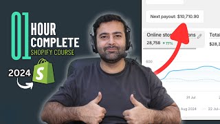 Shopify Tutorial For Beginners 2024  Complete Guide [upl. by Glogau210]