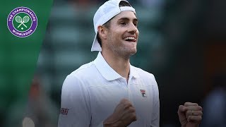 John Isner powers into first Grand Slam semifinal  Wimbledon 2018 [upl. by Gaillard]