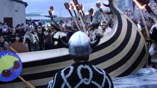 2011 Scalloway Fire Festival Tall Ships 6  Singing at GalleyMP4 [upl. by Arahsat271]