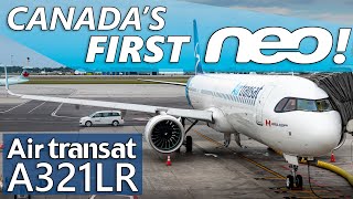 Flying Canadas First NEO Air Transat A321LR Calgary to Montreal [upl. by Lorrin]