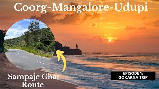 Manipal Road Trip  Mysore  Coorg  Sampaje Ghat  Mangalore  Gokarna Trip Ep 1 [upl. by Jorge]