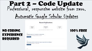 Part 2 Script fix Automatic Google Scholar Updates [upl. by Charity390]