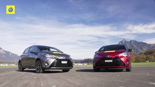 Test comparativo Toyota Yaris hybrid e benzina [upl. by Anaytat]