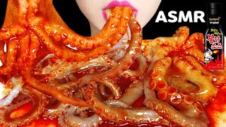 🔥ASMR RAW OCTOPUS SPICY FIRE CHICKEN SAUCE MUKBANG 산낙지 불닭소스 먹방 EATING SOUNDS NO TALKING [upl. by Colene]