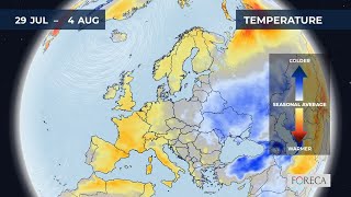 Monthly temperature forecast for Europe 2772024 [upl. by Angy14]