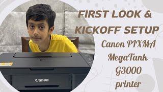 First look amp Setup of Canon PIXMA MegaTank G3000 All in One WiFi Colour Printer Part  2 printer [upl. by Tsui]