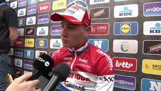 Mathieu van der Poel  Interview darrivée  De Brabantse Pijl  La Flèche Brabançonne 2019 [upl. by Carder]