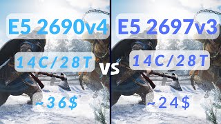 E52690v4 vs E52697v3 720p1080p [upl. by Garvin]