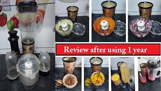 Review After Using 1 Year  Wonderchef Nutri Blend 400 Juicer Mixer Grinder  wonderchefnutriblend [upl. by Fini]