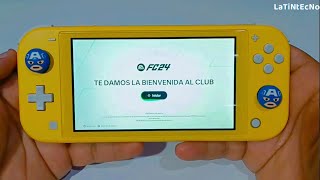 ASI SE VE FC 24 EN NINTENDO SWITCH LITE GAMEPLAY RENDIMIENTO [upl. by Suryt]