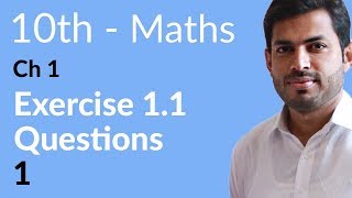 10th Class Math  Exercise 11  10th Class Math Chapter 1 [upl. by Alaet]