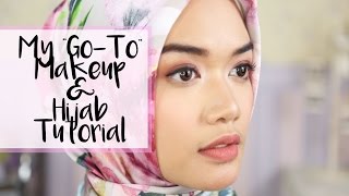 My quotGoToquot Makeup amp Hijab Tutorial  DXB ♡ [upl. by Ainez]