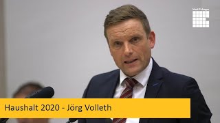 Haushalt 2020  Jörg Volleth [upl. by Dorothea]