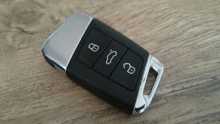 VW Passat B8 key fob battery replacement change Fernbedienung Batterie wechseln [upl. by Devondra695]