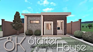 BLOXBURG 8K STARTER HOUSE  NOGAMEPASS [upl. by Raynard]