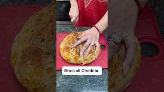 My 1st broccoli cheddar loaf Uts delicious Yum sourdough [upl. by Sumerlin]