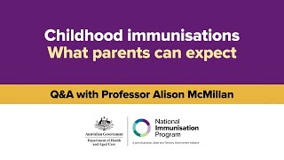 Childhood immunisation – what parents can expect [upl. by Ledif]