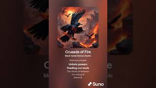 Crusader of God  Crusade of Fire Version 2 Black Metal  Suno AI sunoai metal blackmetal ai [upl. by Margo4]