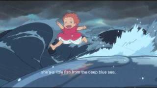 PONYO English theme song Movie Ver 崖の上のポニョ by Frankie Jonas amp Noah Cyrus [upl. by Adnyleb]