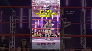 1st ever pro wrestling combine wwe aew shorts [upl. by Eiznyl]