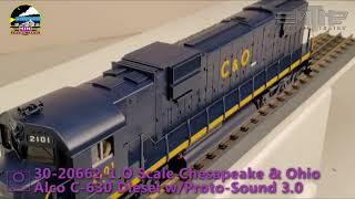 MTH O Scale RailKing C630 Diesel Spotlight TrainWorldTV [upl. by Harahs]