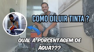 Como Fazer Diluição de Tinta [upl. by Yarod497]