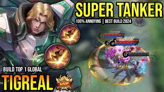 TIGREAL BEST BUILD 2024  BUILD TOP GLOBAL TIGREAL GAMEPLAY  MOBILE LEGENDS✓ [upl. by Novonod98]