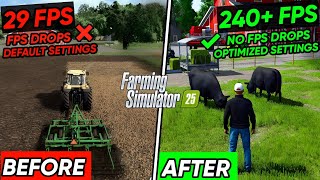 🔧How To Boost FPS FIX Lag And FPS Drops In Farming Simulator 25📈✅ Unlock FPS  Best Settings [upl. by Ros]